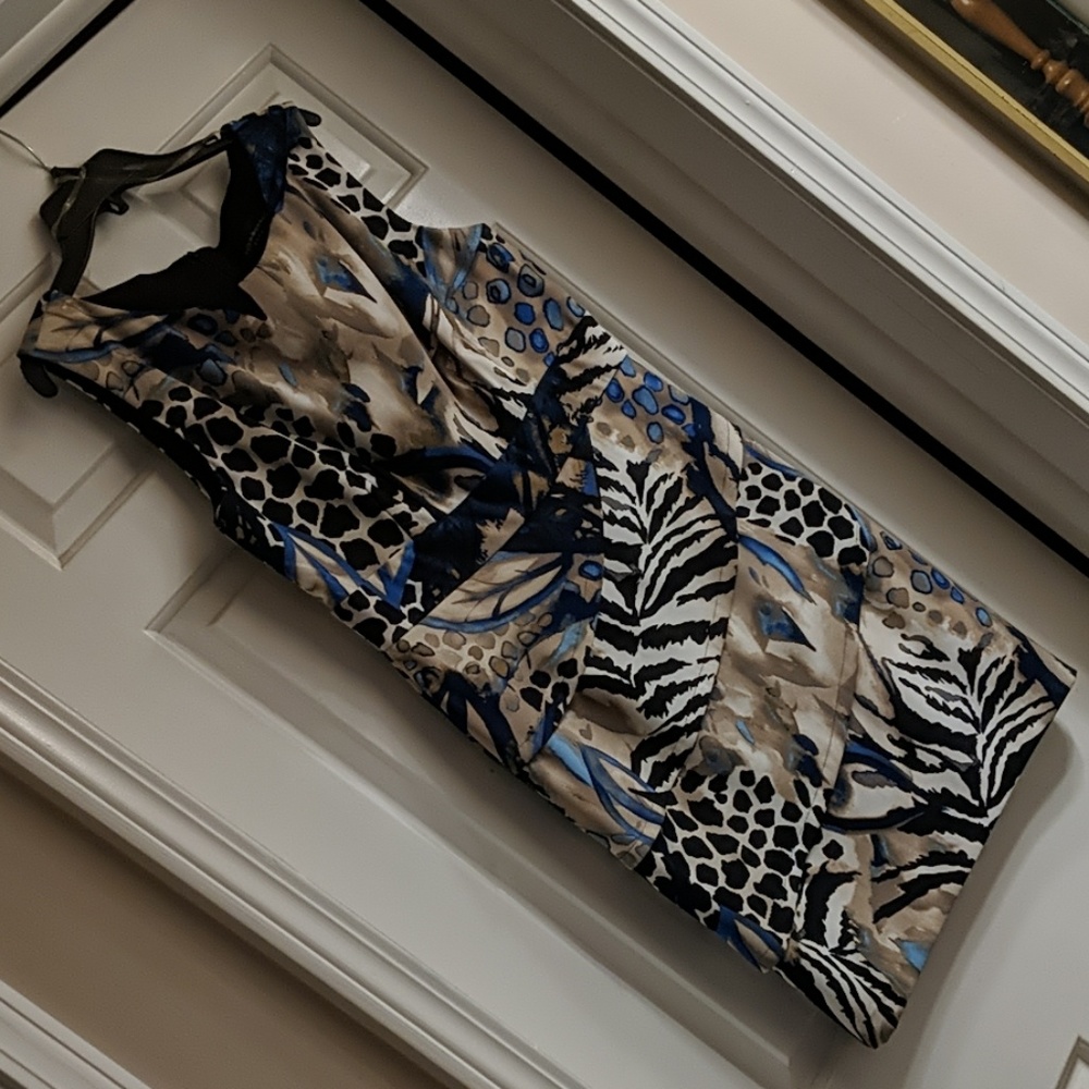 Animal print cocktail dress